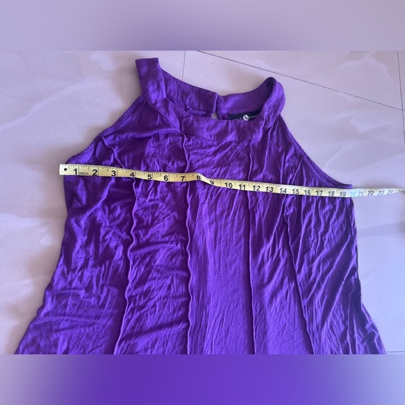 Ashley Stewart Purple  Maxi Dress Sleeveless A Keyhole Datail The Back 18/20 W - Picture 10 of 16